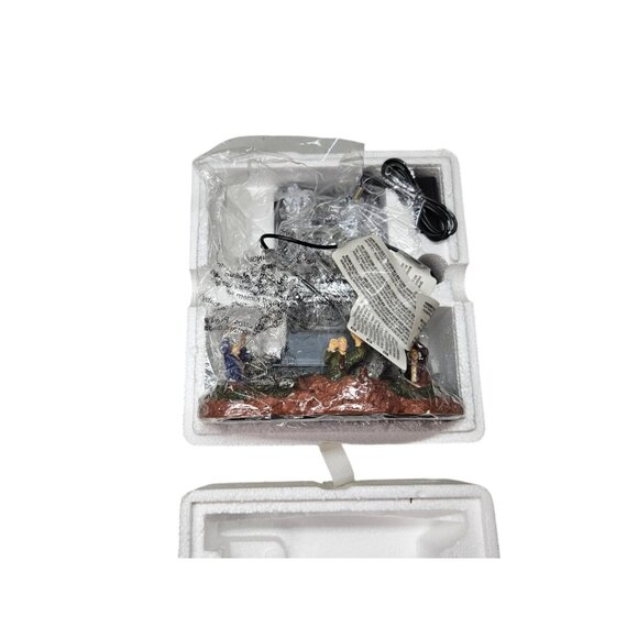 Lemax Spooky Town Angel Of Death Animated Graveyard WORKS 2013 Retired # 34603 - Picture 3 of 16